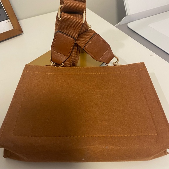 Brown and Gold Crossbody Purse Insert - Picture 4 of 5
